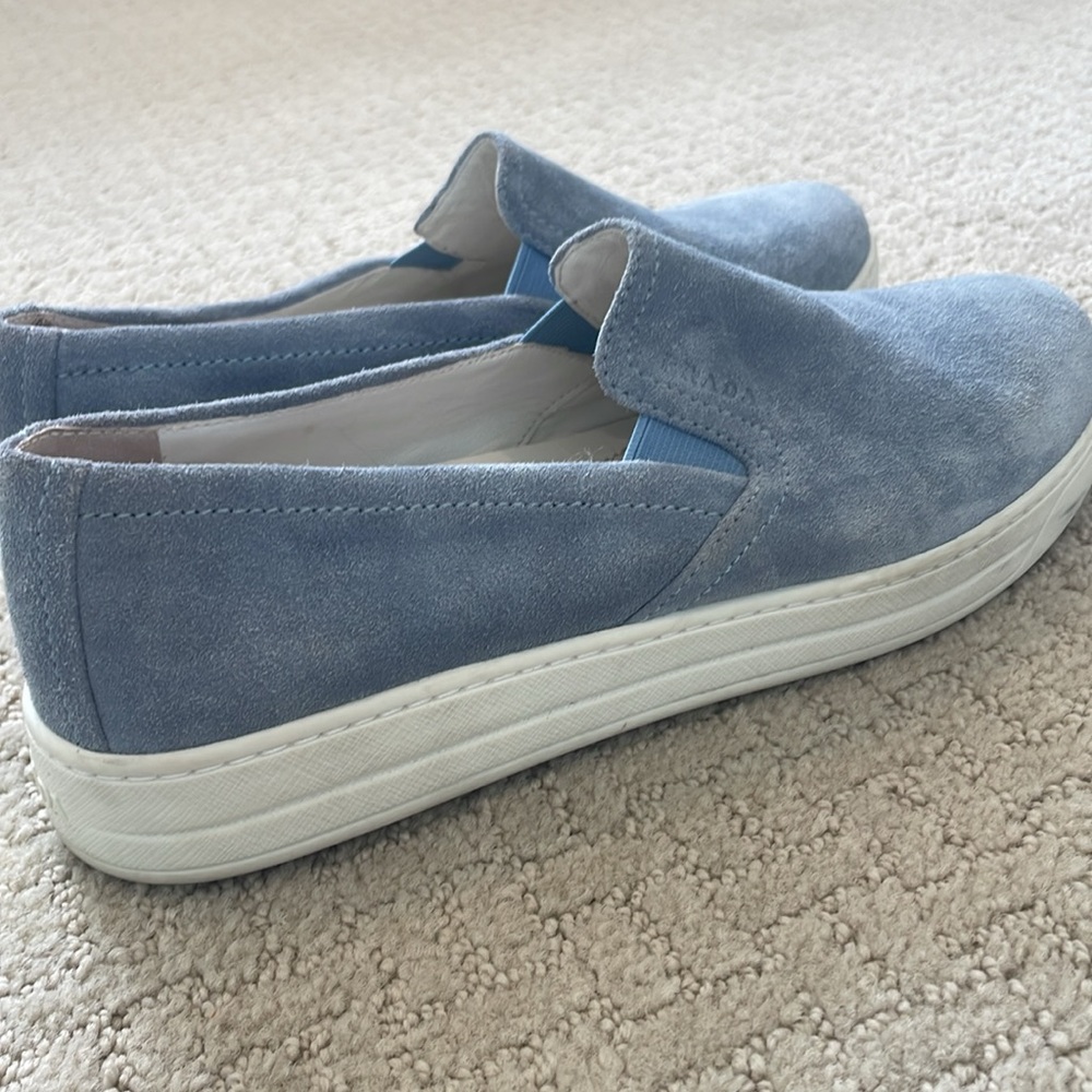 light blue suede prada loafers - Picture 5 of 5